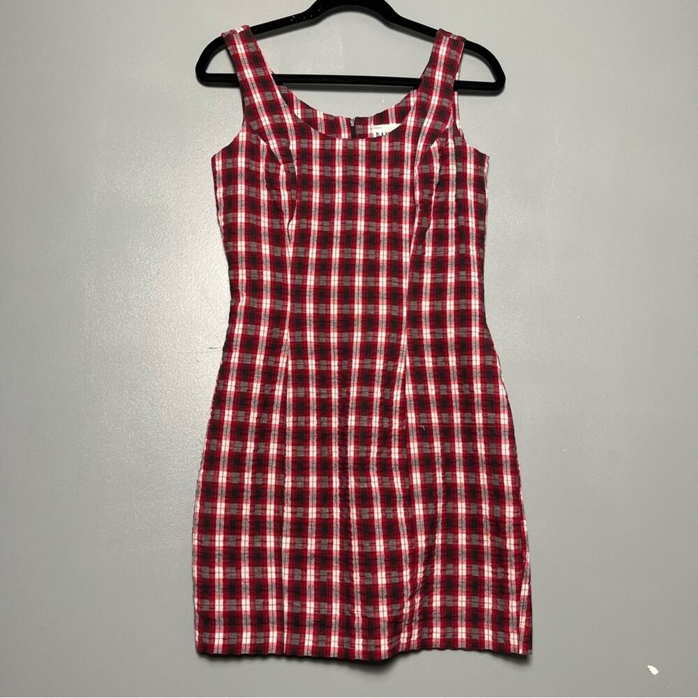 Vintage Rampage Plaid Mini Dress 90s Preppy Punk Grunge Flannel Junior's Size 5